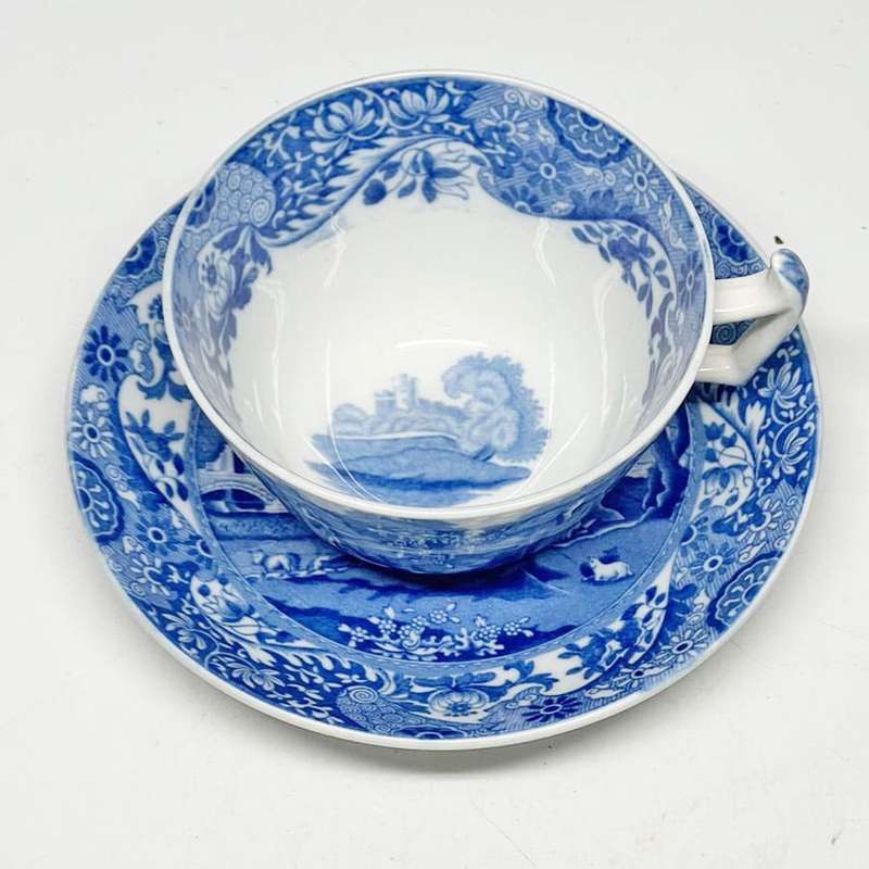 Copeland Spode Blue Italian Breakfast Duo