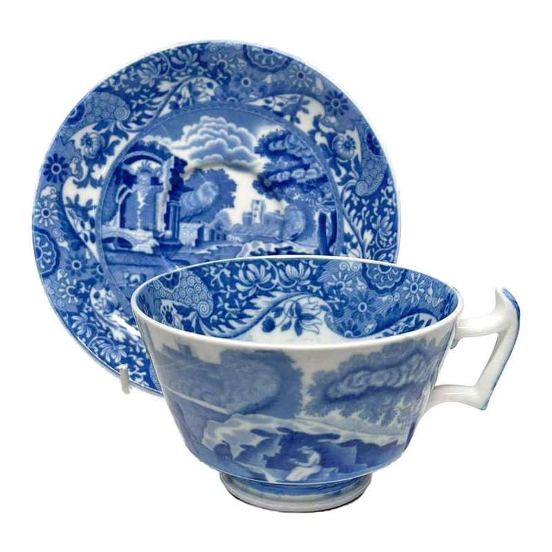 Copeland Spode Blue Italian Breakfast Duo
