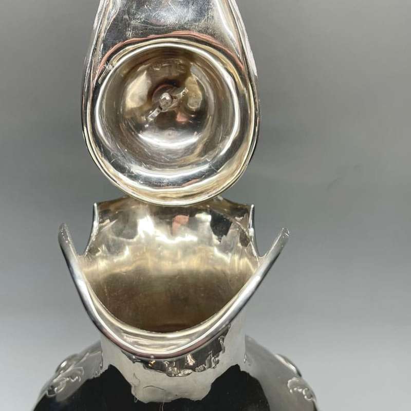 Hallmarked Silver Claret Jug London 1860 Savory and Sons