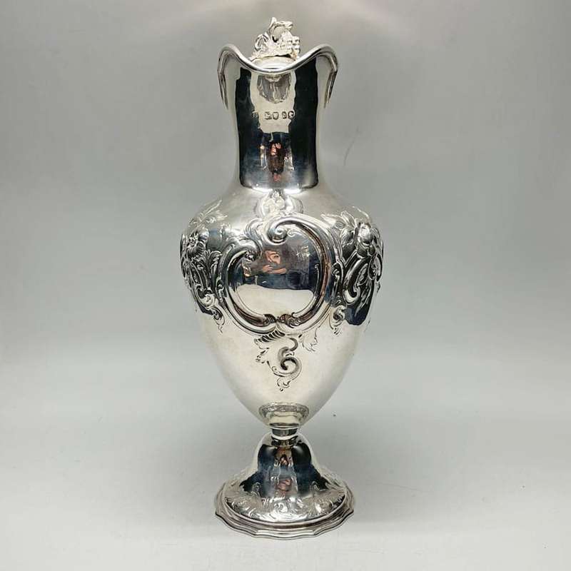 Hallmarked Silver Claret Jug London 1860 Savory and Sons