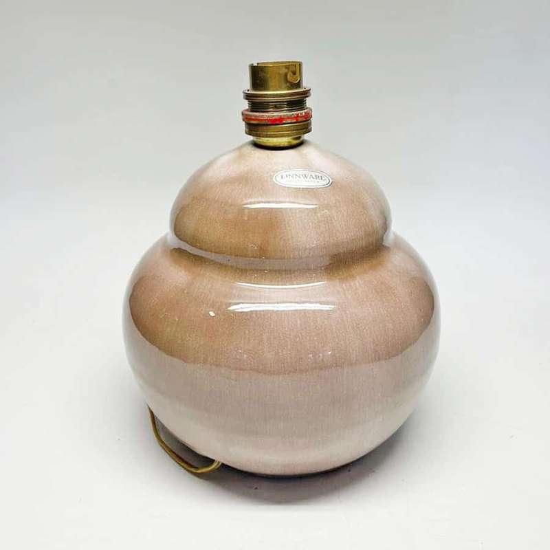 Linnware Mushroom Glaze Lamp Base