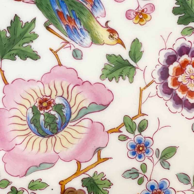 Meissen Indianische Blumen Fluted Cabinet Plate 20th