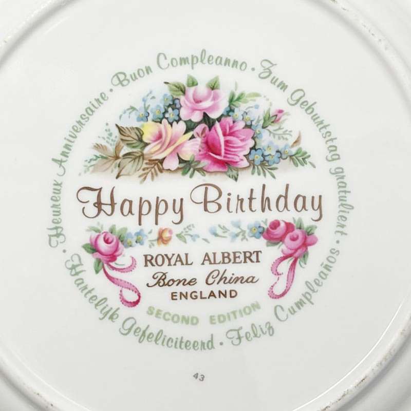 Royal Albert Happy Birthday Second Edition Plate