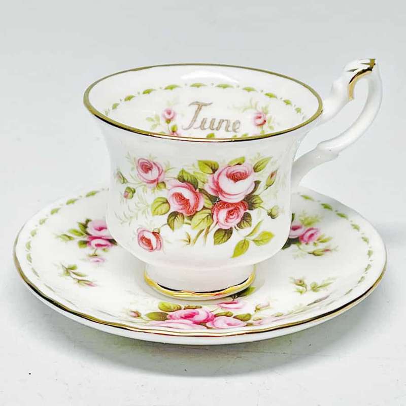 Royal Albert Miniature Duo Flowers Of The Month June