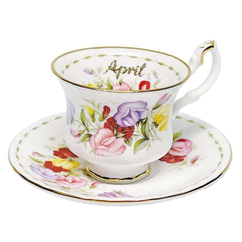 Royal Albert  Series Flowers of the Month Miniature Duo April