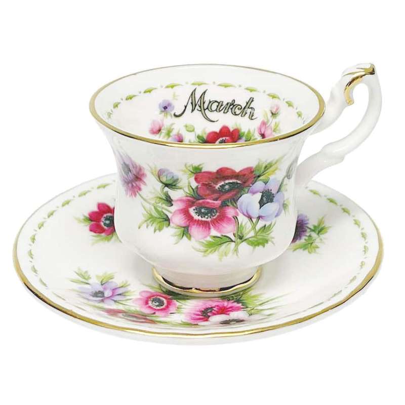 Royal Albert  Series Flowers of the Month Miniature Duo March