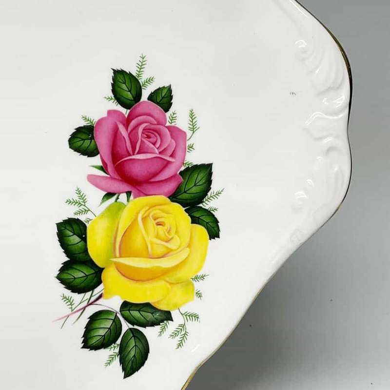 Royal Albert June Delight Large Tea Cake Plate