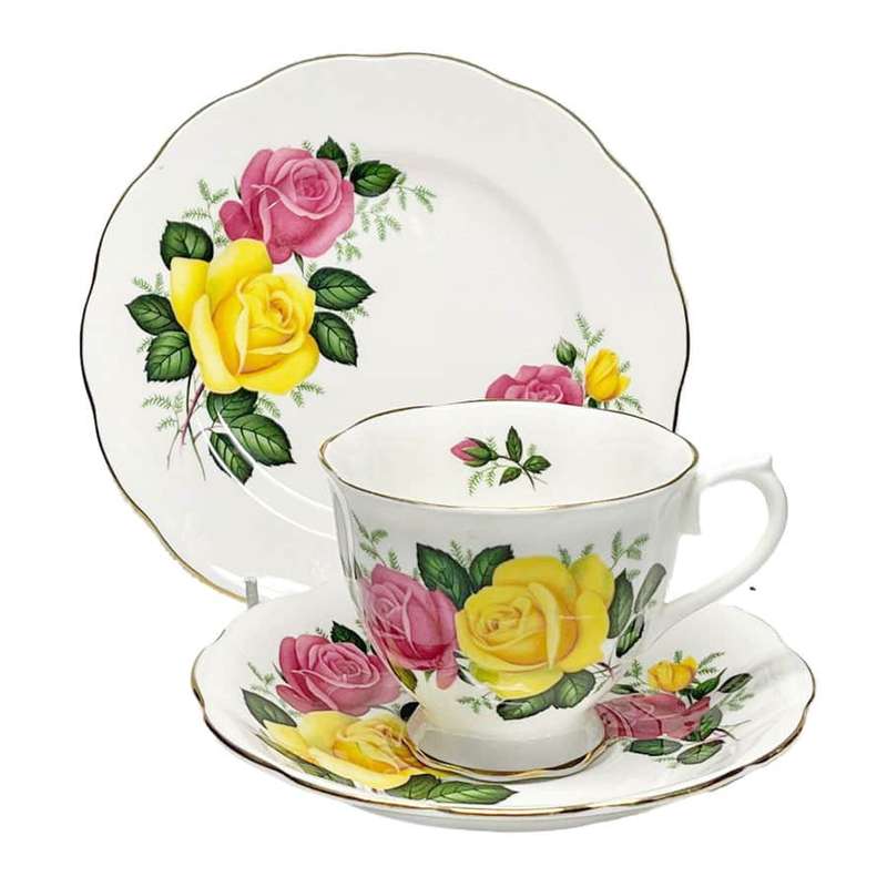 Royal Albert June Delight Tea Trio