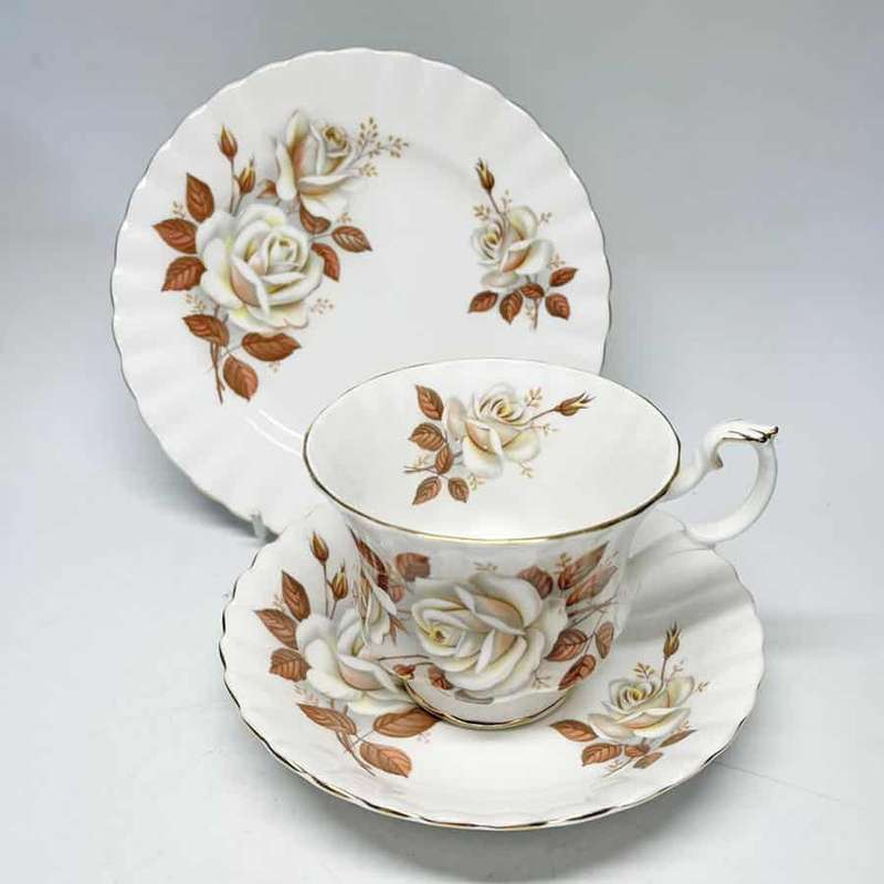 Royal Albert Autumn Rose Tea Trio