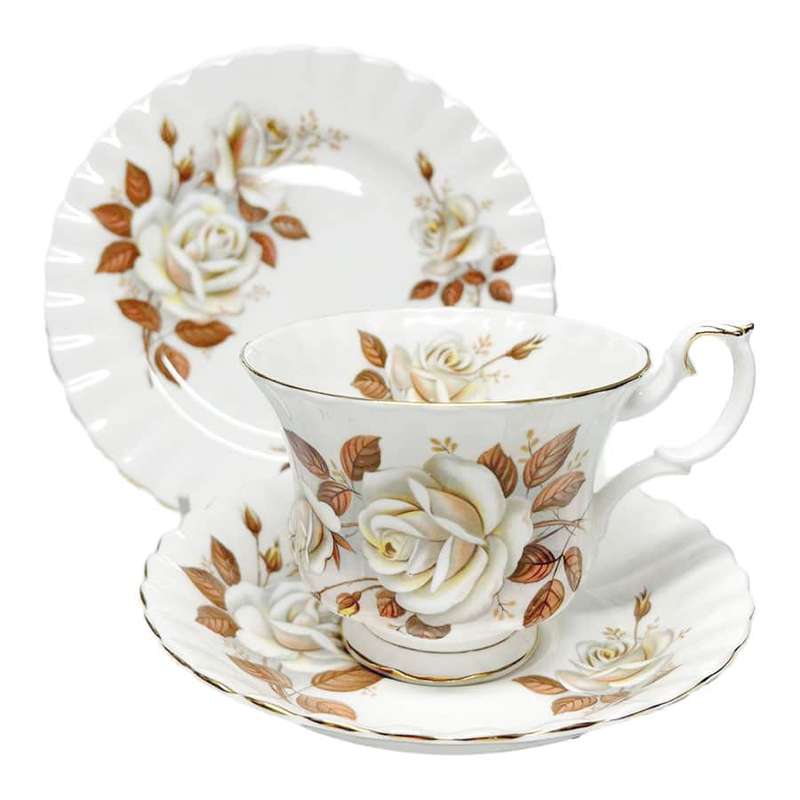 Royal Albert Autumn Rose Tea Trio