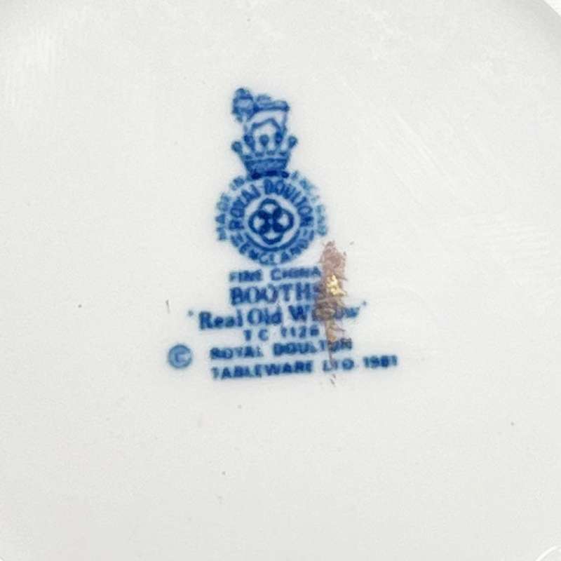 Royal Doulton Booths Real Old Willow Tea Trio