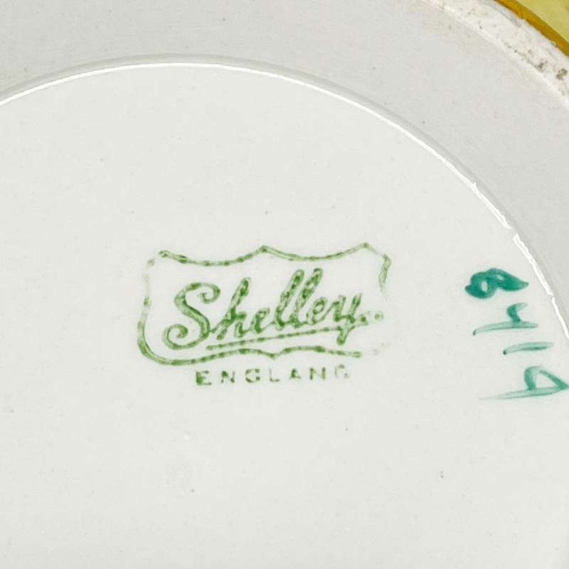 Shelley Art Deco Hand Painted Flora Tea Pot 8719