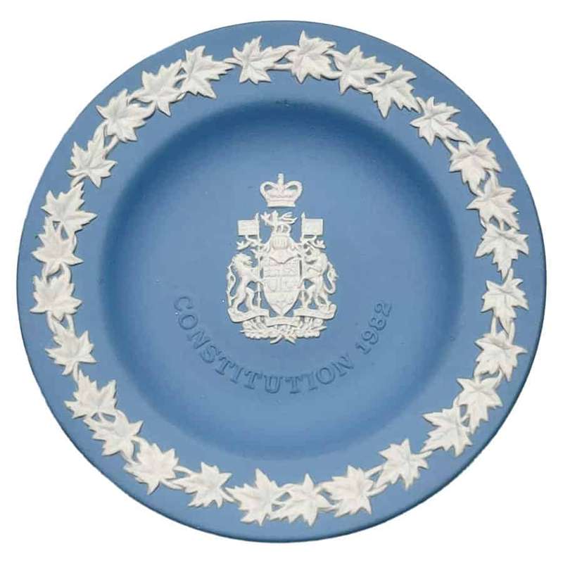 Wedgwood Blue Jasperware Bon Bon Constitution 1982