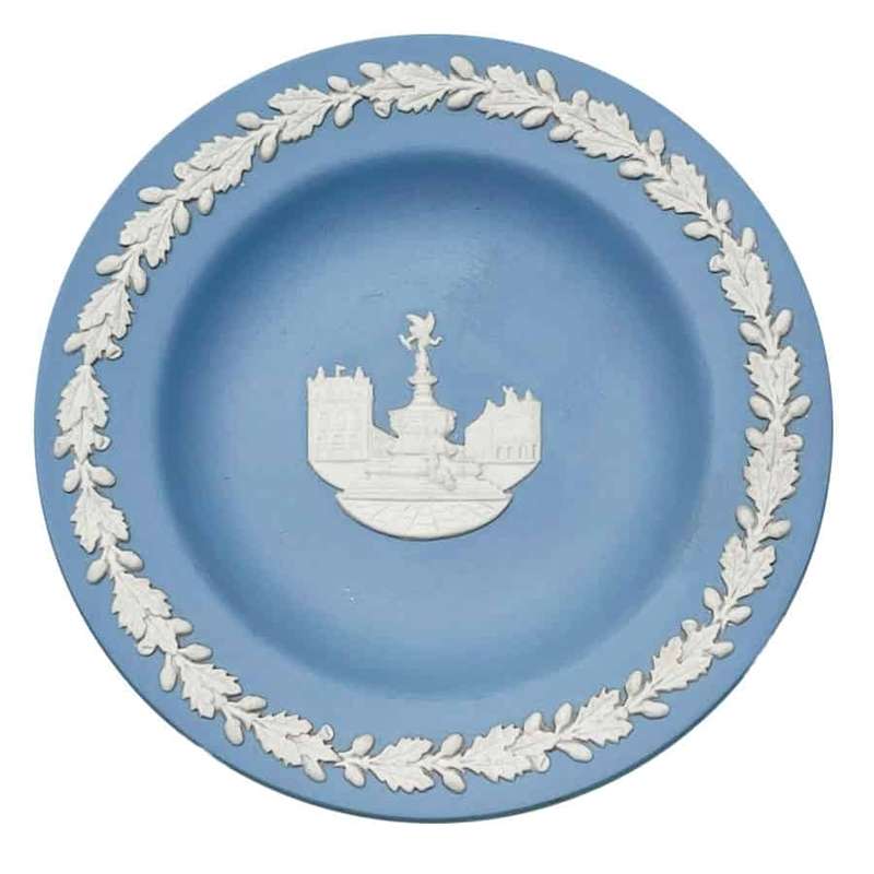Wedgwood Blue Jasperware Bon Bon Palace Fountain