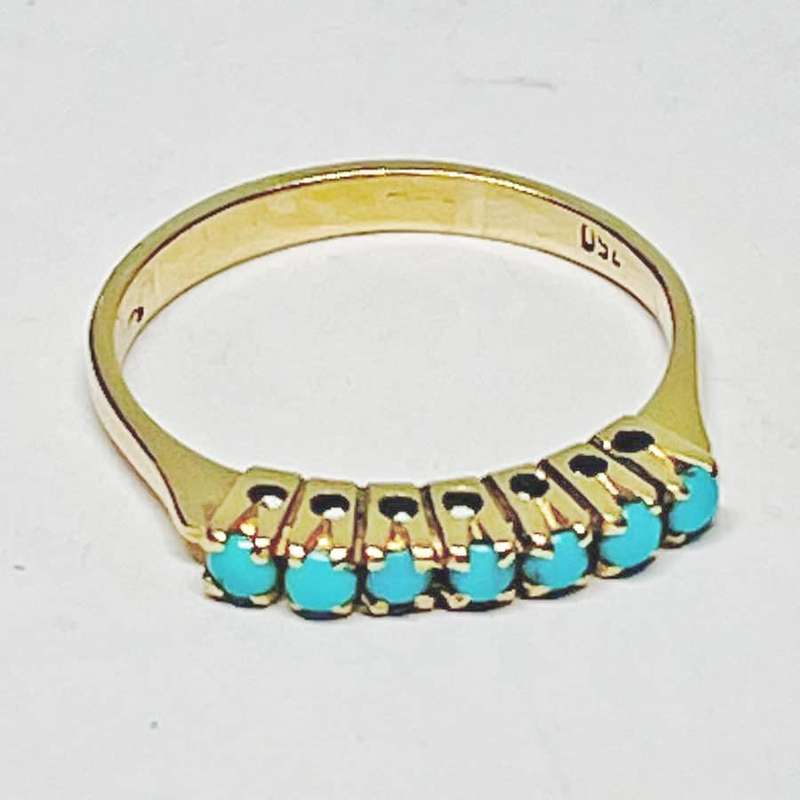 18ct Gold and Turquoise Ring