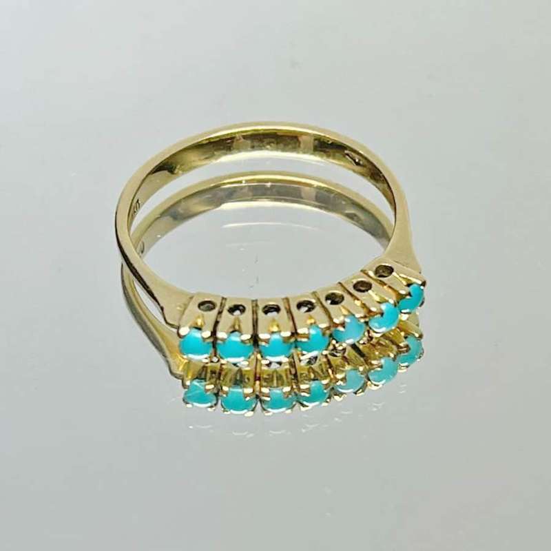 18ct Gold and Turquoise Ring