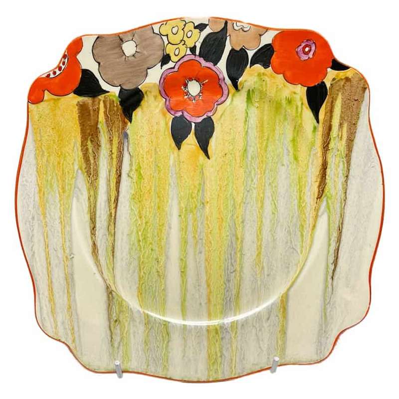 Clarice Cliff Bizarre Plate Lydiat C1930