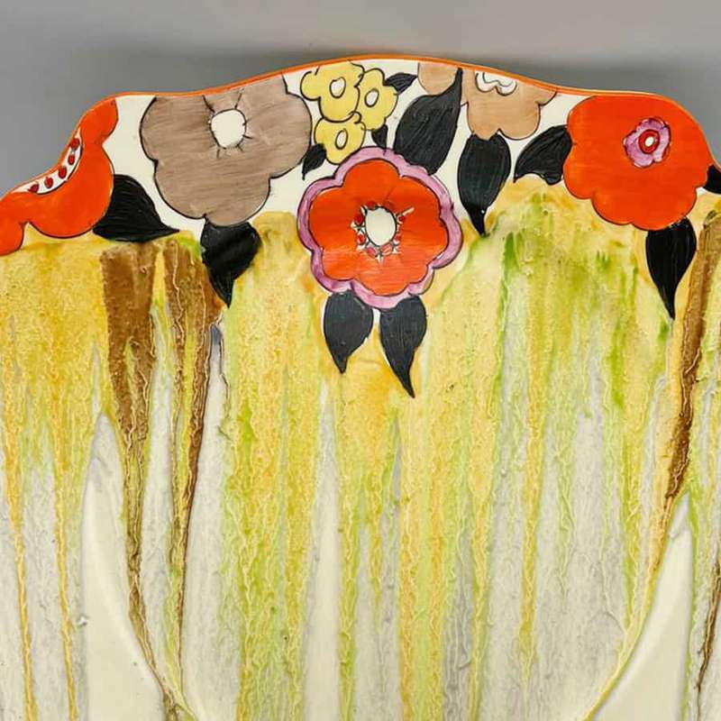 Clarice Cliff Bizarre Plate Lydiat C1930