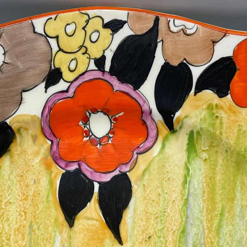 Clarice Cliff Bizarre Plate Lydiat C1930
