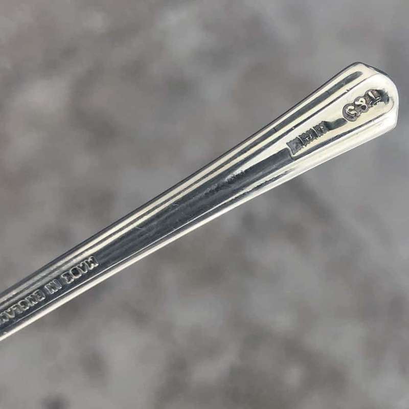 Hallmarked Silver Birmingham Enamel Tea Spoons