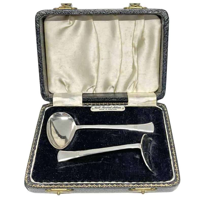 Hallmarked Silver Christening Feeding Set
