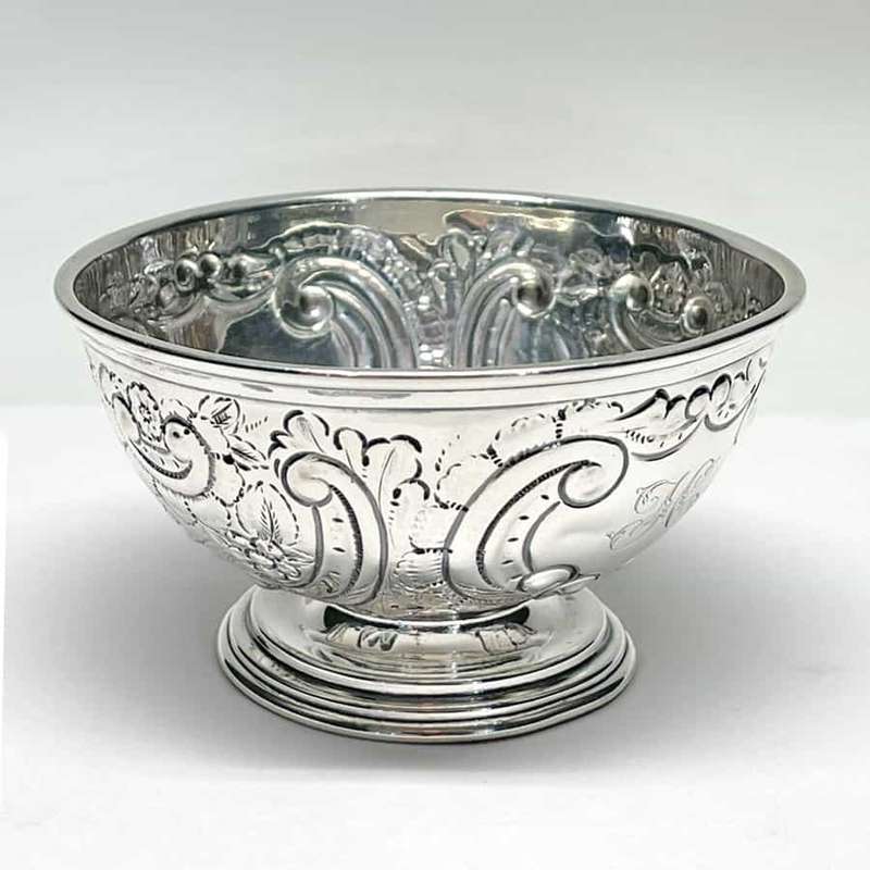 Hallmarked Silver Miniature Bowl Birm 1901