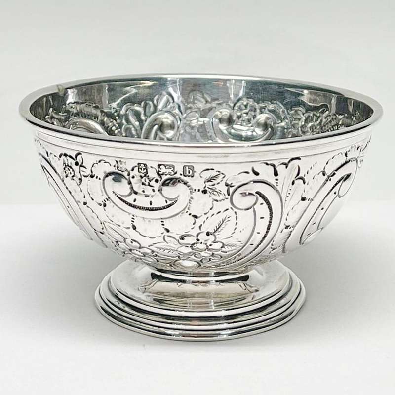 Hallmarked Silver Miniature Bowl Birm 1901