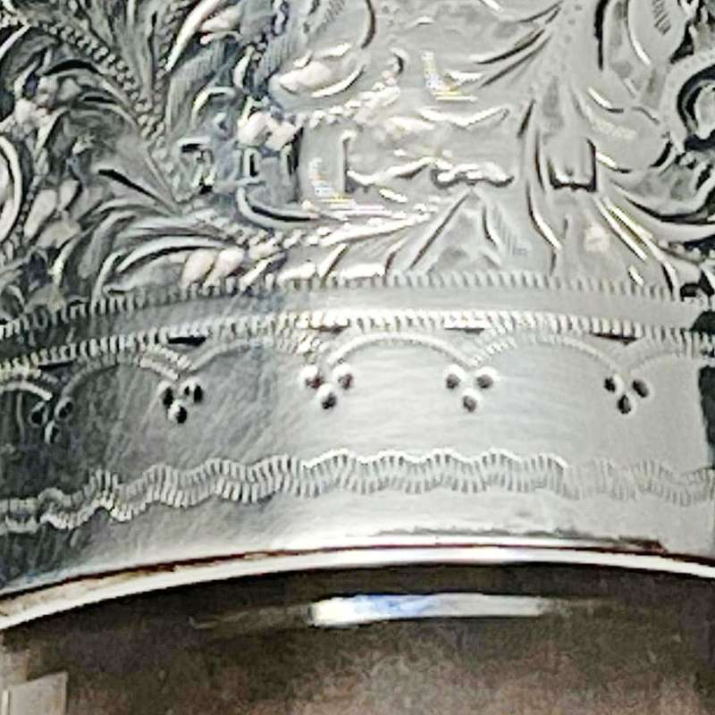 Hallmarked Silver Mounted Claret Jug Birm 1903