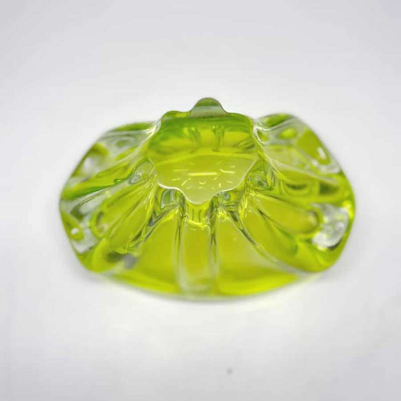Murano Art Glass Green Coloured Vase