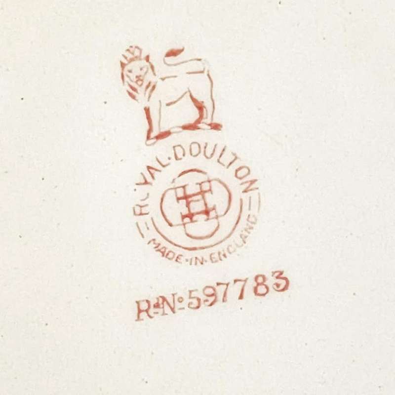 Royal Doulton Pansy Square Luncheon Plate D4049