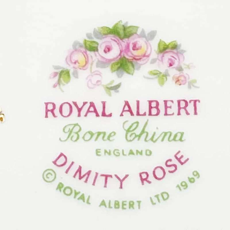 Royal Albert Dimity Rose Sauce Boat On Stand