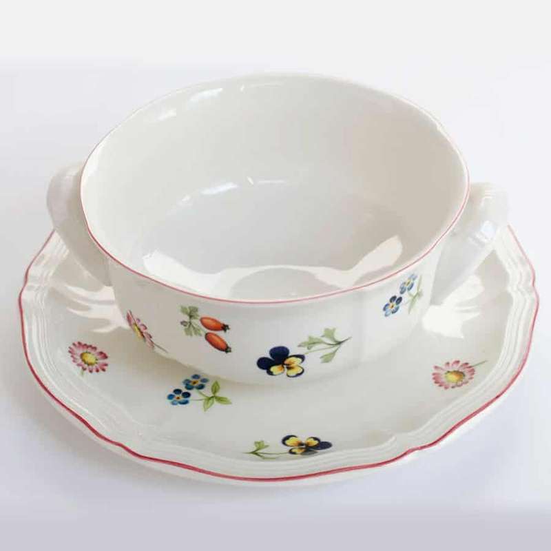 Villeroy and Boch Petite Fleur Soup Bowl and Saucer