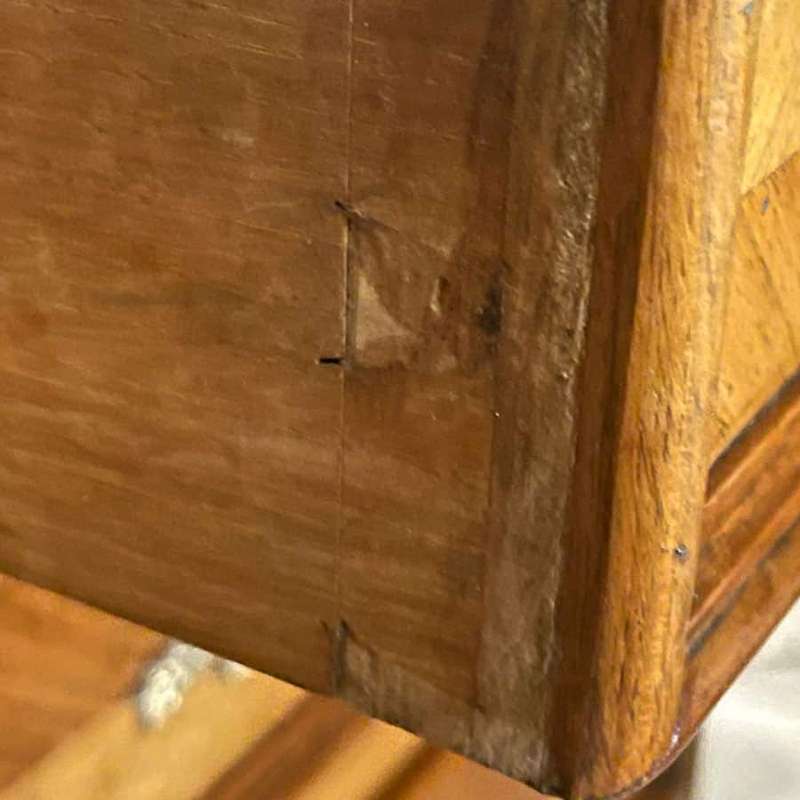 Antique French C1880 French Louis XV Walnut Vanity Chest