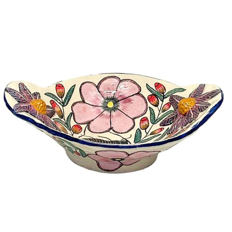 Ardmore Hand Painted Floral Bowl By Getrude 2007