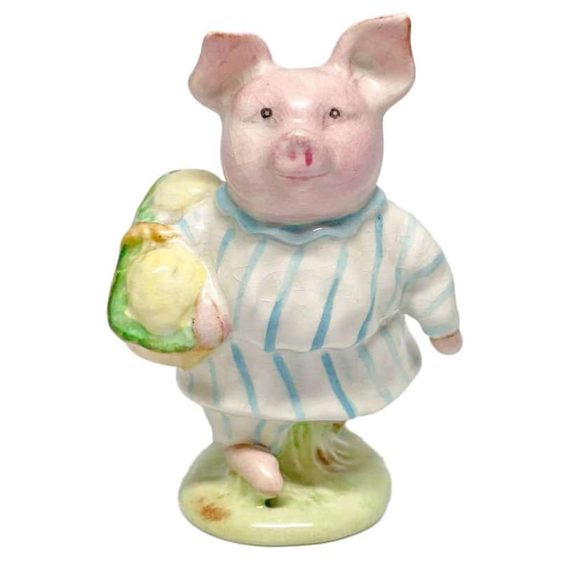 Beswick Beatrix Potter Little Pig Robinson BP2 Gold
