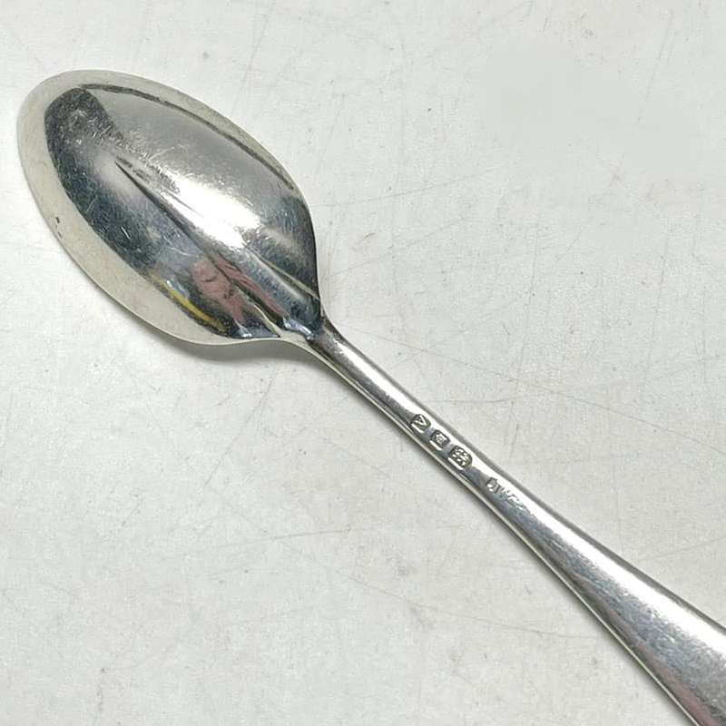 Hallmarked Silver Birmingham 1925 Rat Tail Tea Spoons