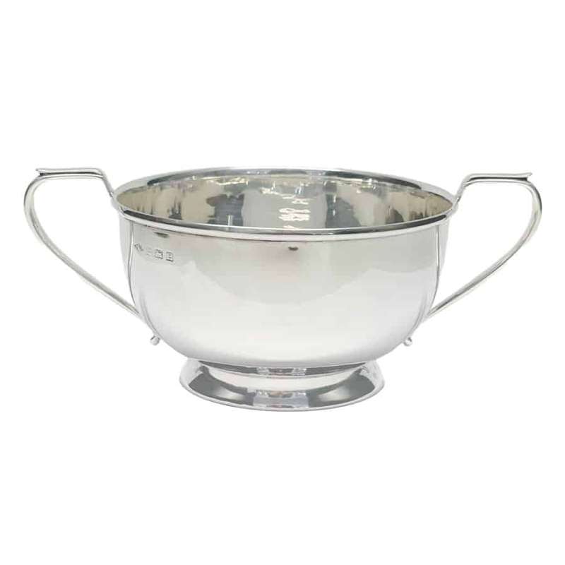 Hallmarked Silver Double Handled Porringer Birmingham 1929