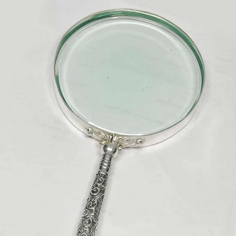 Original German Silver Victorian  Magnifying Glass