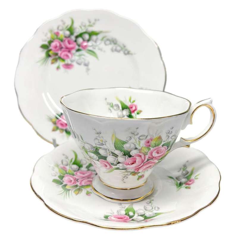 Royal Albert Lily Of The Valley Tea Trio
