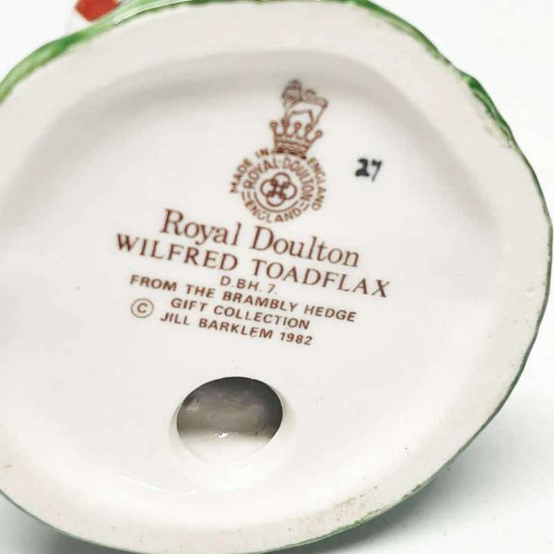 Royal Doulton Brambly Hedge Wilfred Toadflax DBH7 - 1982
