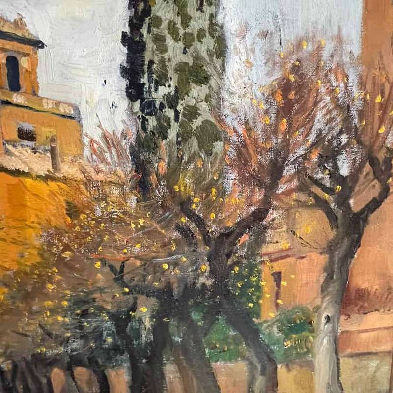 Terence John McCaw Oil Villa Medici