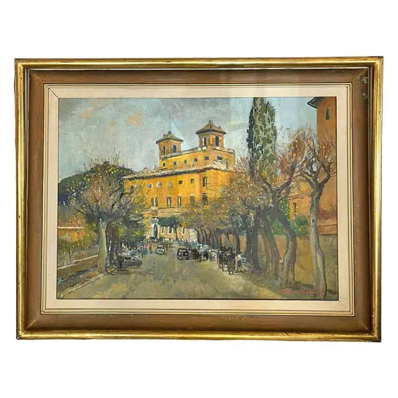 Terence John McCaw Oil Villa Medici
