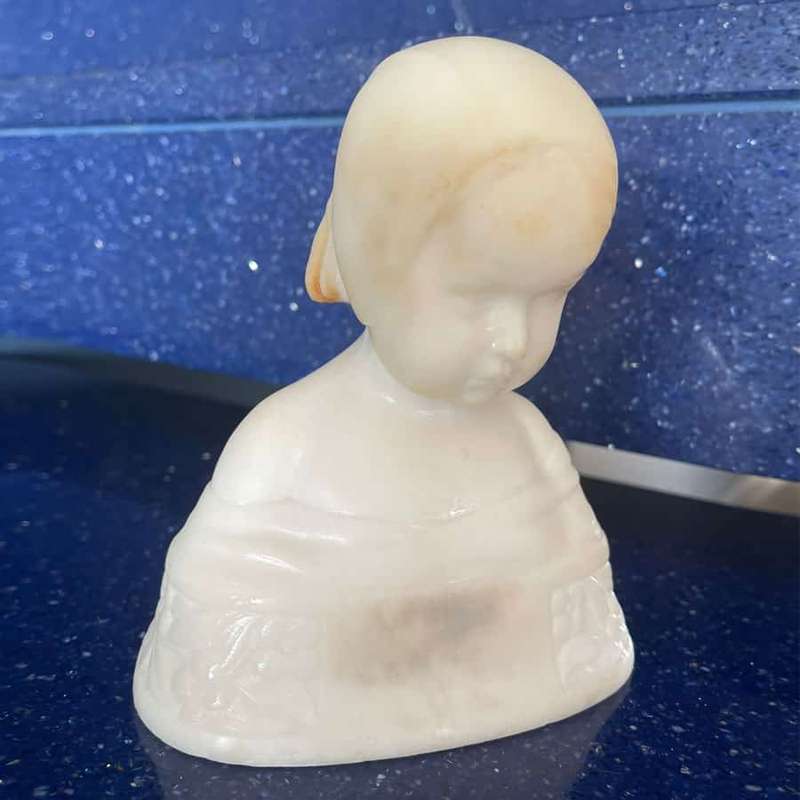 Victorian Alabaster Girl Sigismund Wernekinck