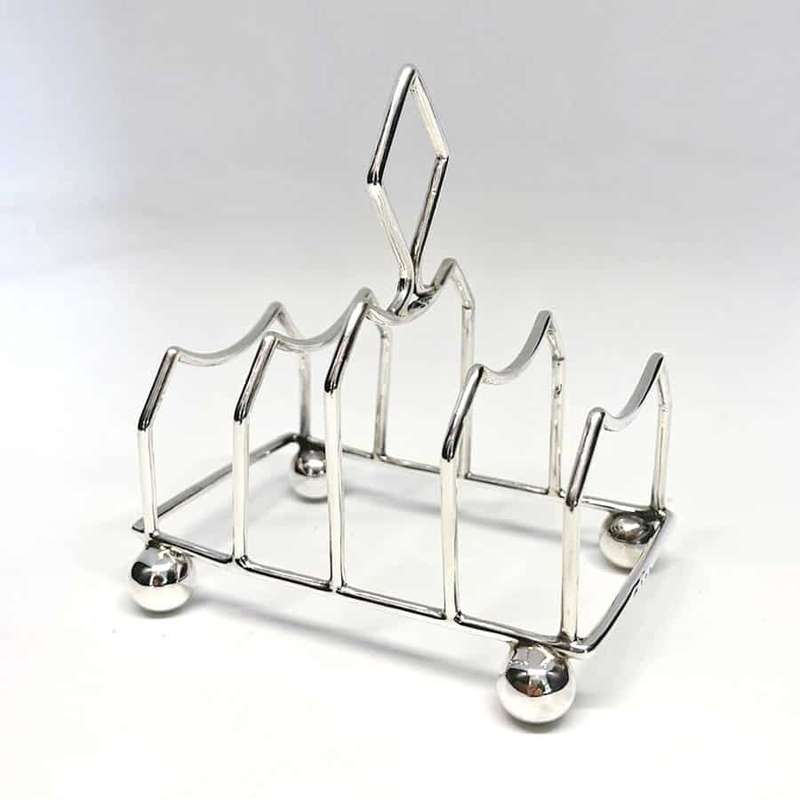 Hallmarked Silver Toast Rack Birmingham 1900