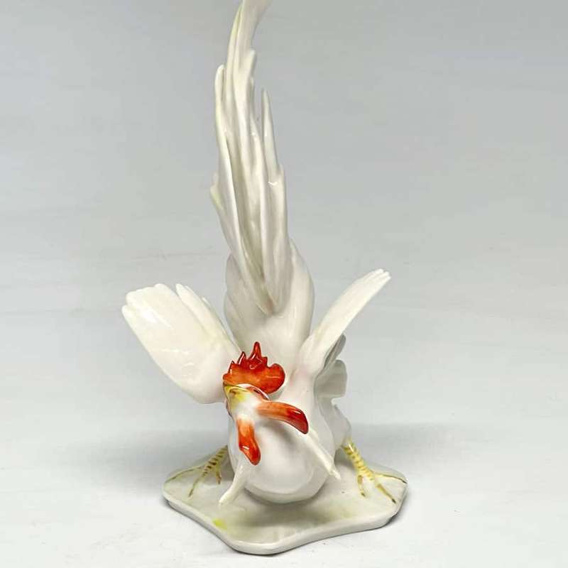 Hutschenreuther Rare Fighting Cock Figurine