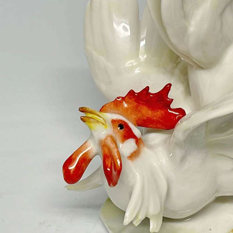 Hutschenreuther Rare Fighting Cock Figurine