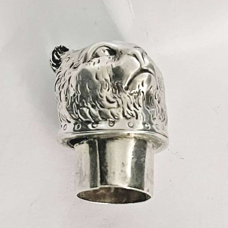 Rare Victorian Cast Silver Novelty Cat Pepperrette London 1877 Edward Stockwell