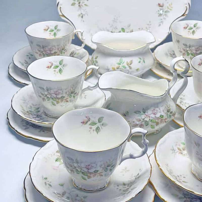 Royal Albert Haworth Pattern Tea Set