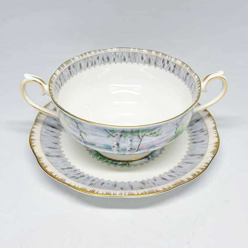 Royal Albert Silver Birch Soup Coupe