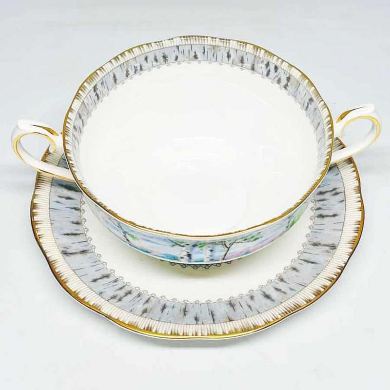 Royal Albert Silver Birch Soup Coupe